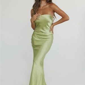 Green Strapless MIDI